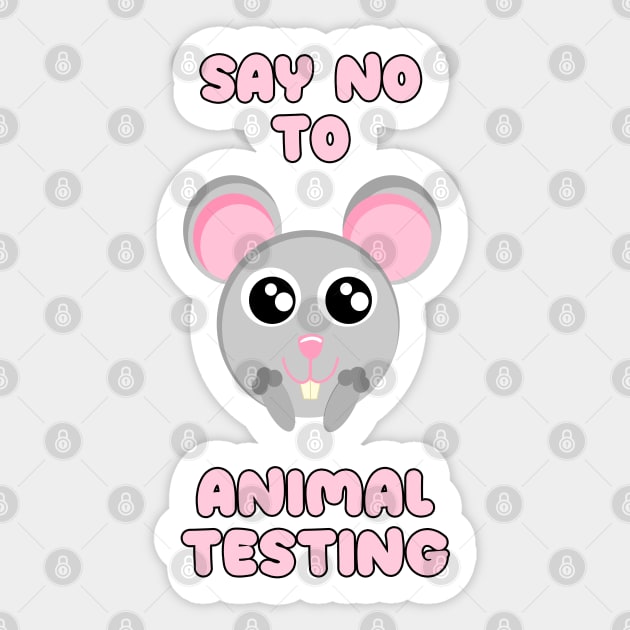 Say no to animal testing Sticker by Danielle